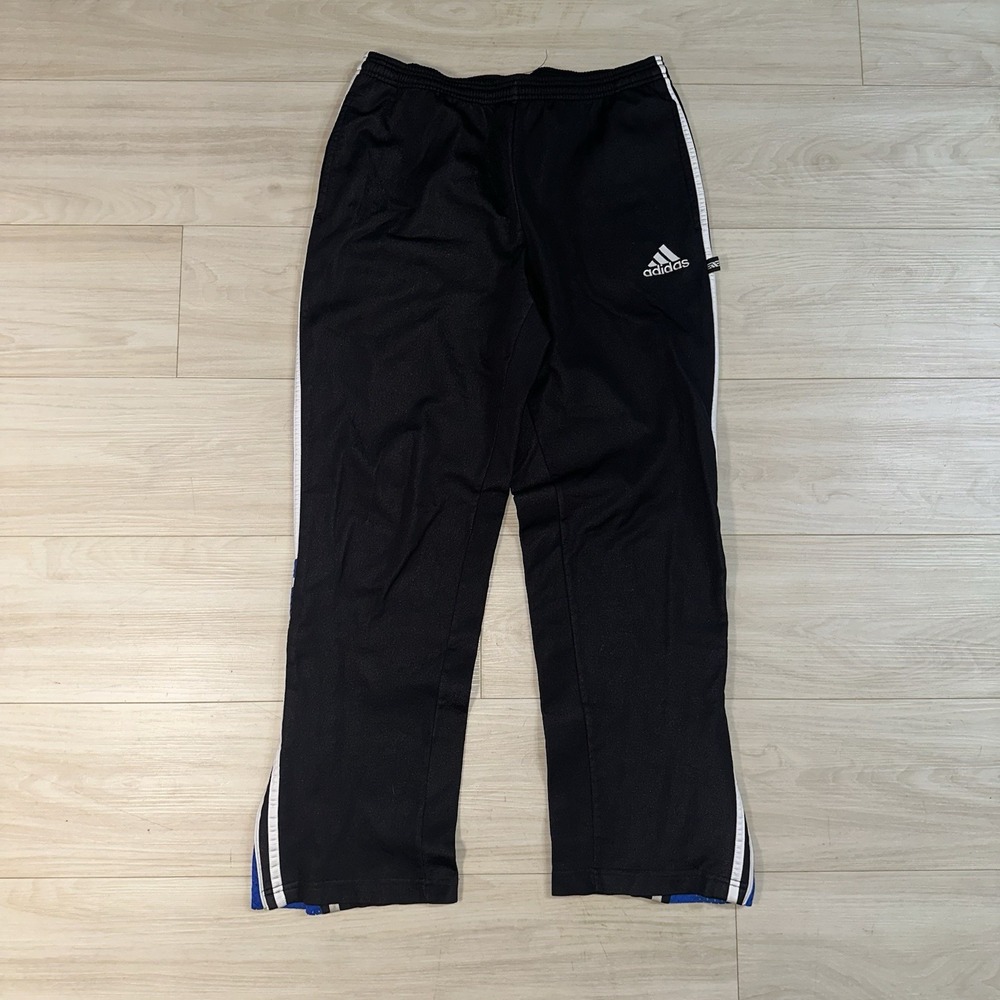 Vintage Adidas Track Pants Mens M Sweatpants Baggy Y2K Wide Leg Streetwear Lined